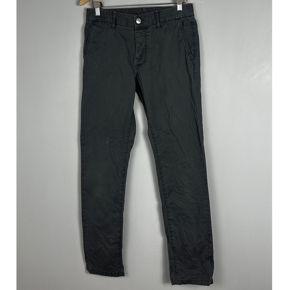 Grown & Sewn‎ The Independent Slim Fit Grey Pants Mens Size 31 USA Button Fly